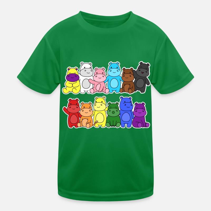 Fierté Progrès Flag Hippopotames Égalité T-shirt sport Enfant