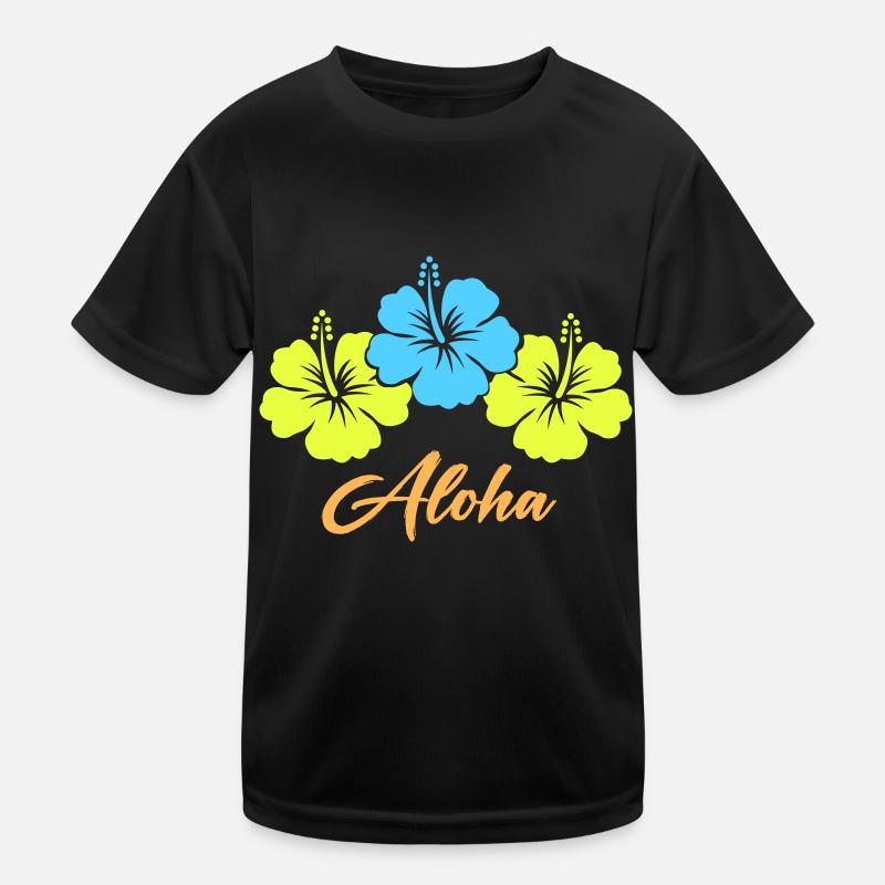 Fleur Hibiscus Aloha T-shirt sport Enfant