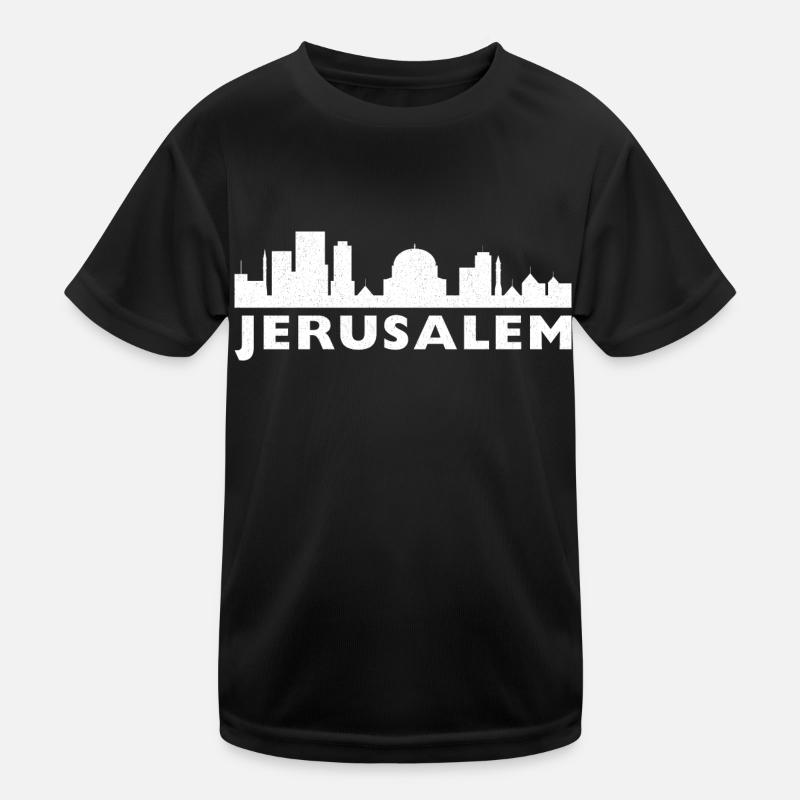Jerusalem Tel Aviv Israel IDF Jewish Judah Kids Functional T-Shirt