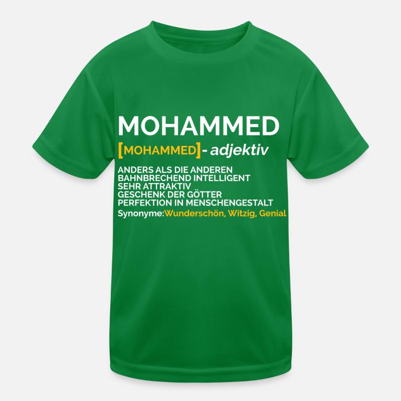Mohammed Kinder Funktions-T-Shirt