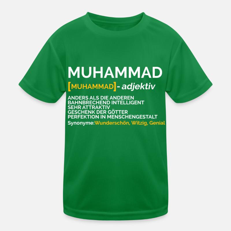 Muhammad Kinder Funktions-T-Shirt