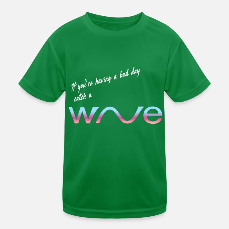 catch a wave Kids Functional T-Shirt