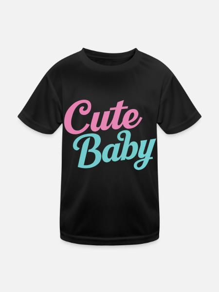 Cute baby - Kids Functional T-Shirt - black