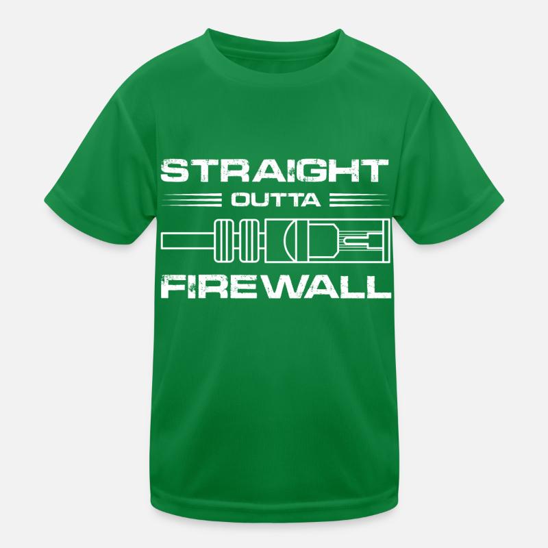 straight outta firewall Design for a network Kids Functional T-Shirt