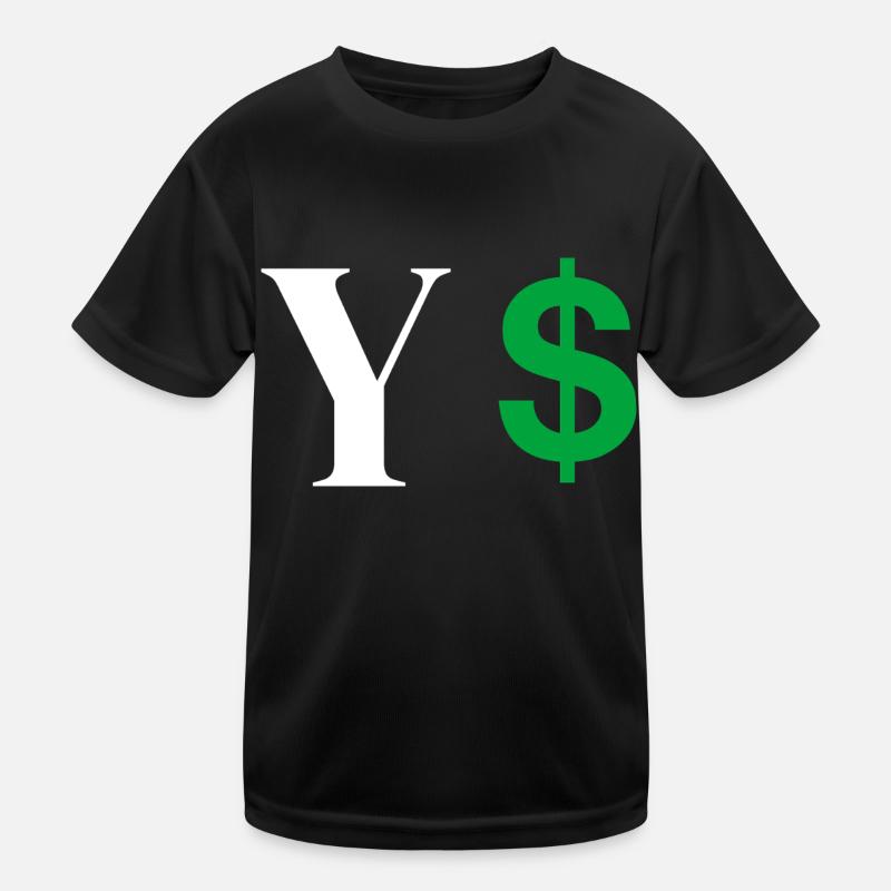 Buchstabe y Dollar Kinder Funktions-T-Shirt
