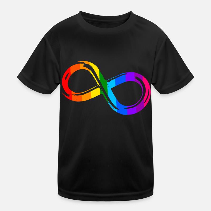 Different, Not Less – Autism Acceptance - Kids Functional T-Shirt - black