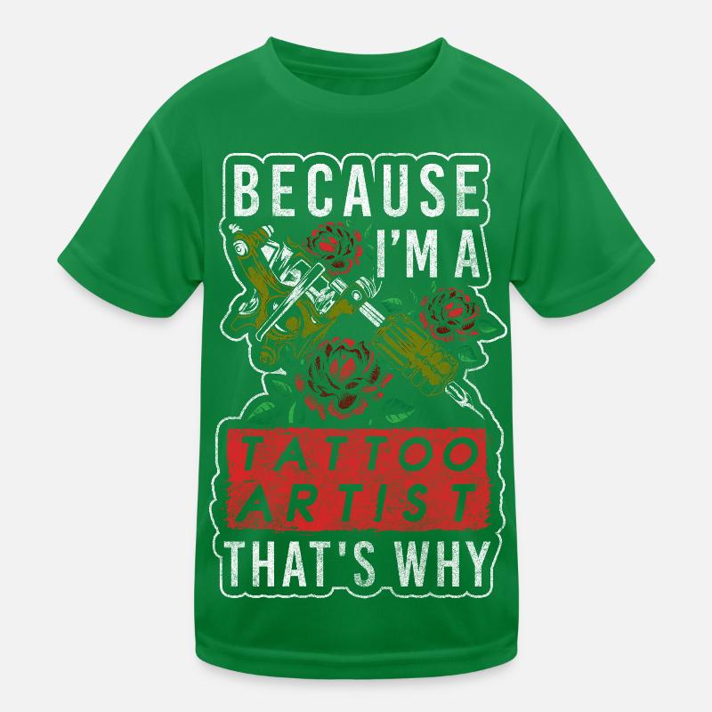 Tattoo Tätowierung Ink Kunst Kinder Funktions-T-Shirt