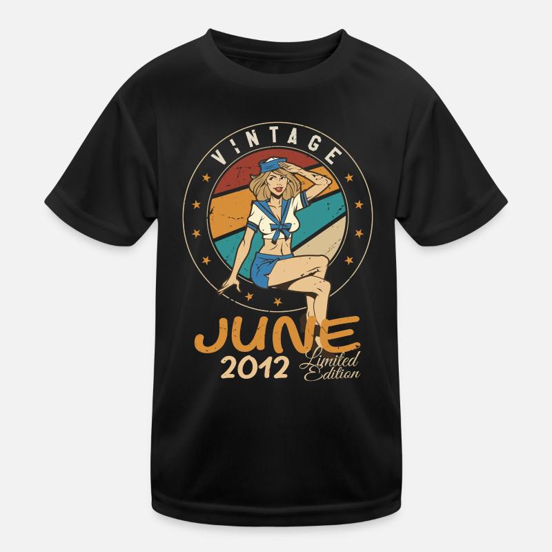 Vintage 2012 - Born In June 2012 Kinder Funktions-T-Shirt