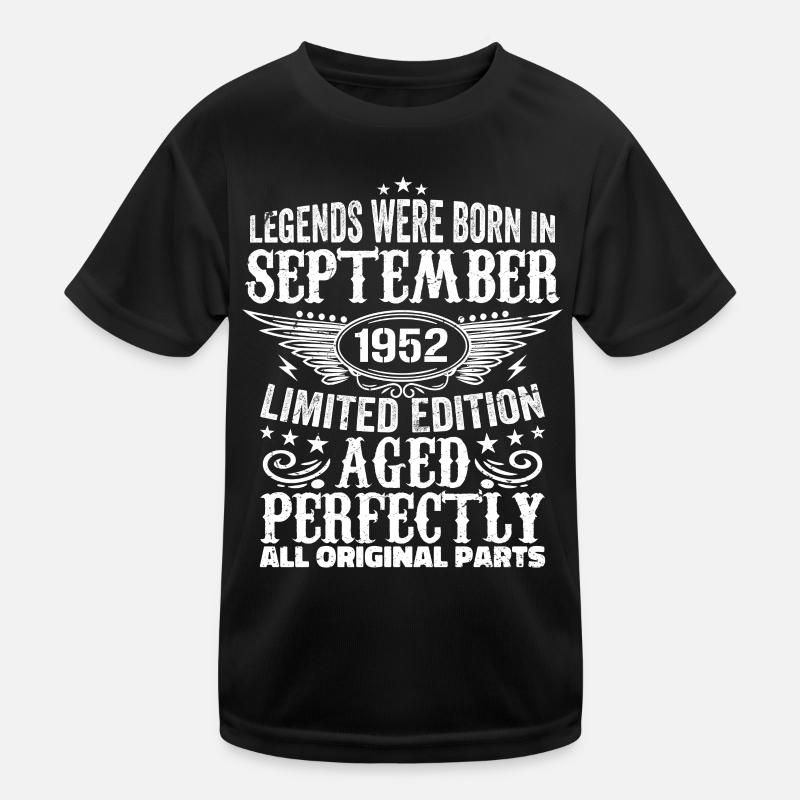 September 1952 Jahrestag September 1952 september Kinder Funktions-T-Shirt
