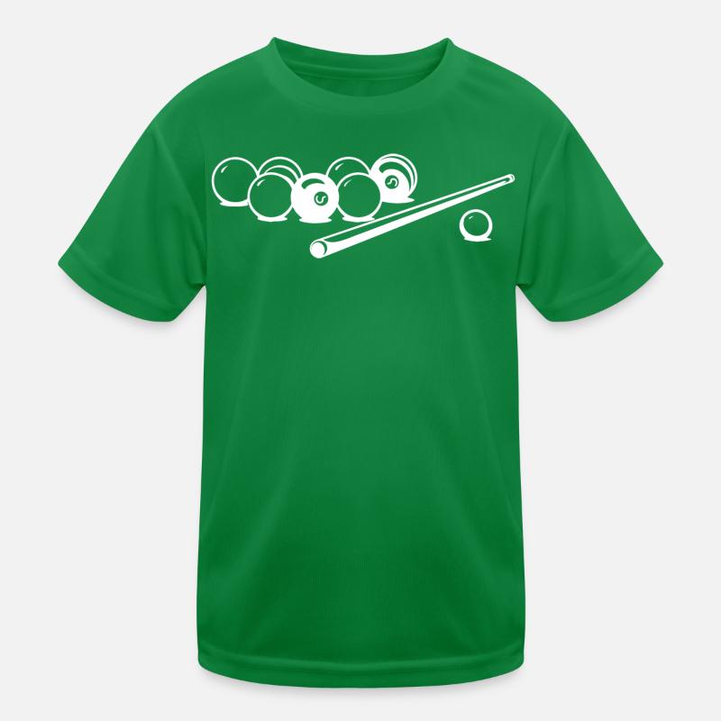 Billiard Balls Drawing Kids Functional T-Shirt