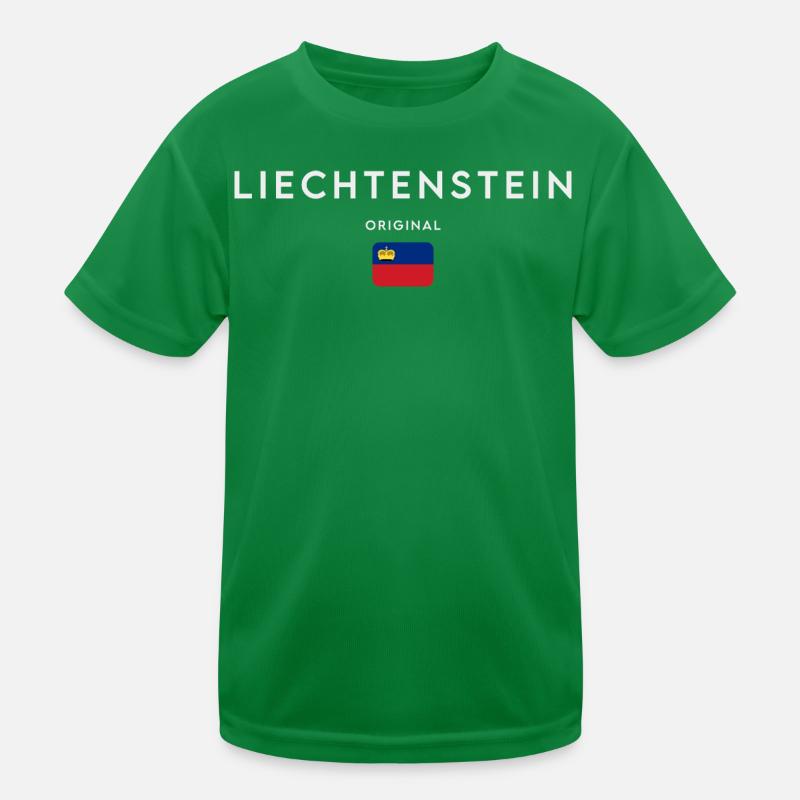 Drapeau du Liechtenstein T-shirt sport Enfant