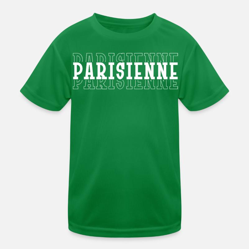 Parisienne in weißer Schrift Kinder Funktions-T-Shirt