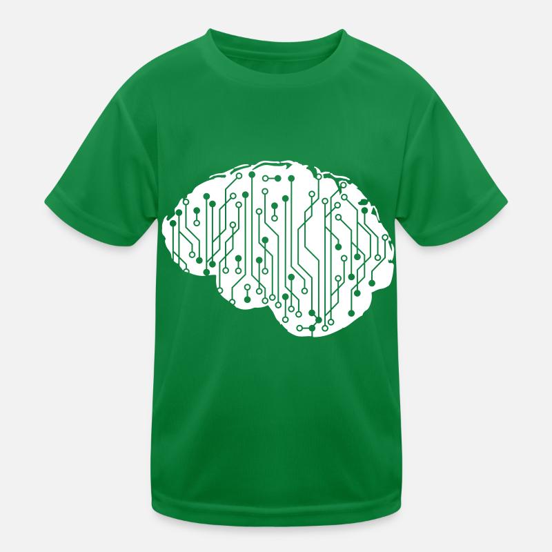 Electrical Brain CPU Data Circuit Computer Kids Functional T-Shirt