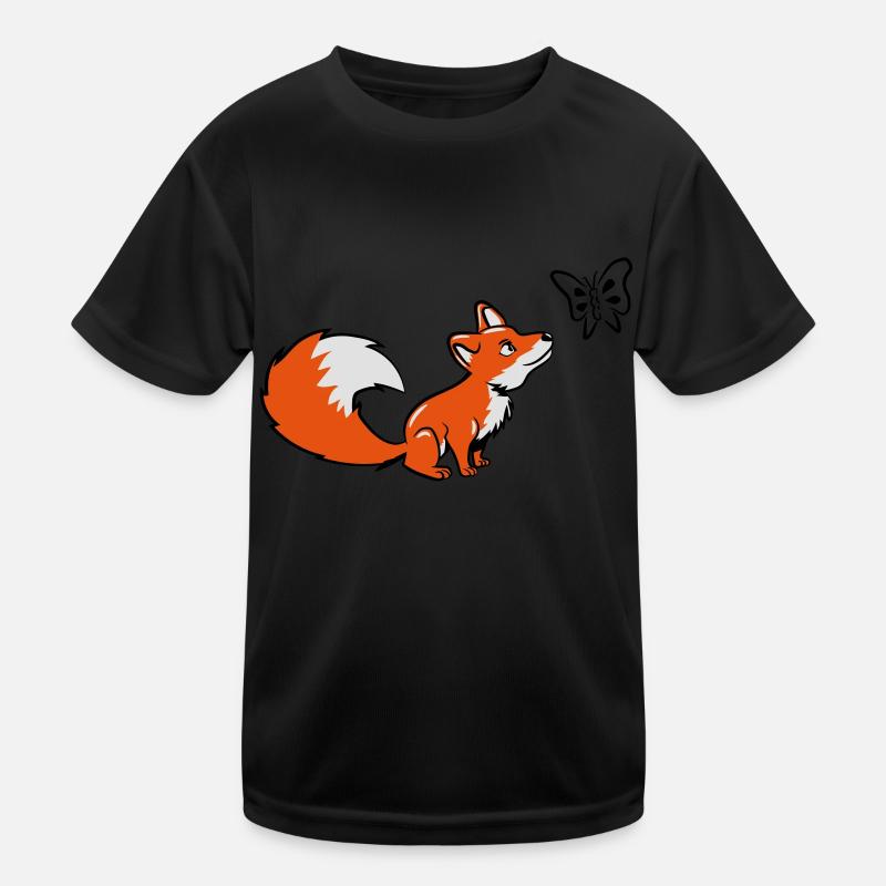 Fuchs klein süss schmetterling Kinder Funktions-T-Shirt