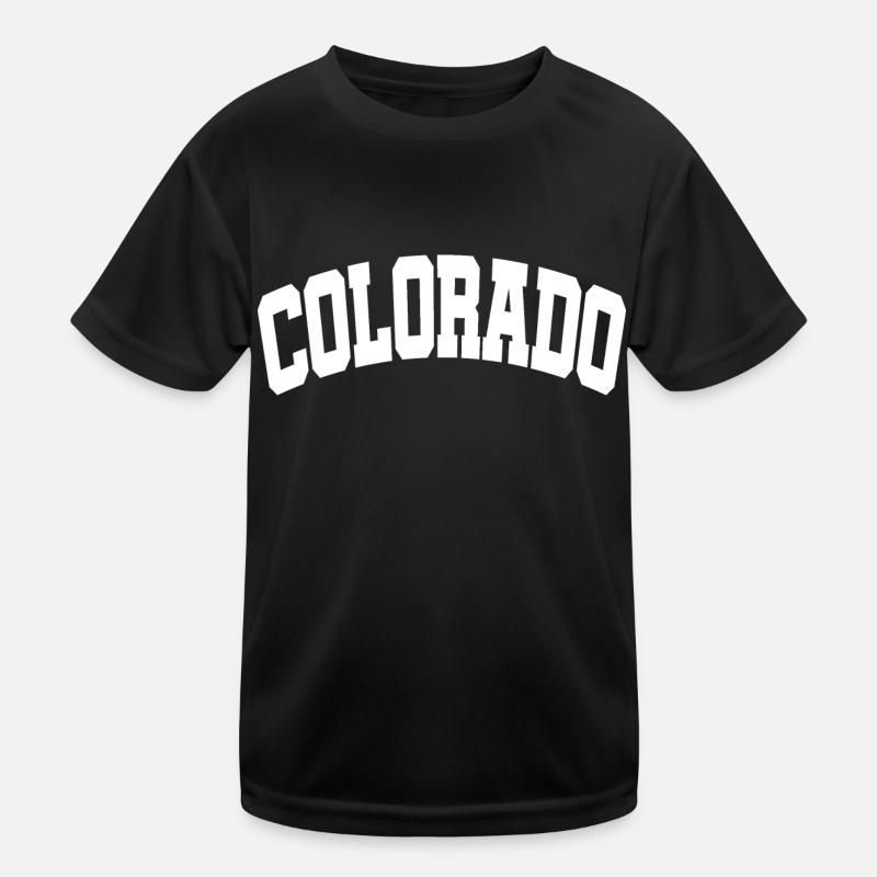 Colorado white Kids Functional T-Shirt