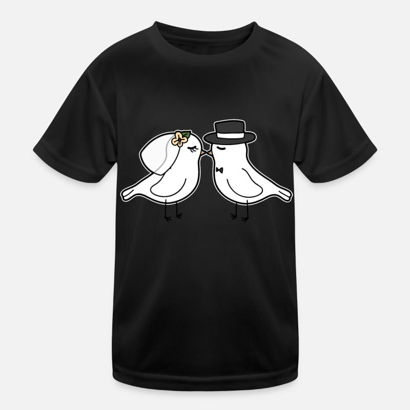 La mariée et le marié T-shirt sport Enfant