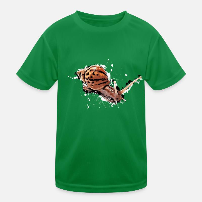 snail with dots Kinder Funktions-T-Shirt
