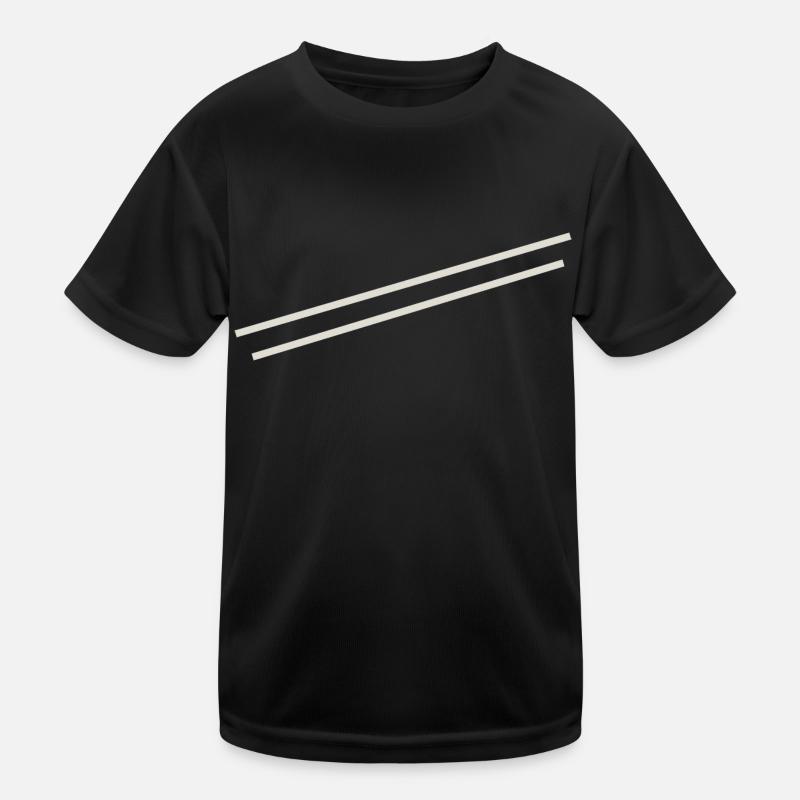 Minimal Streifen Kinder Funktions-T-Shirt