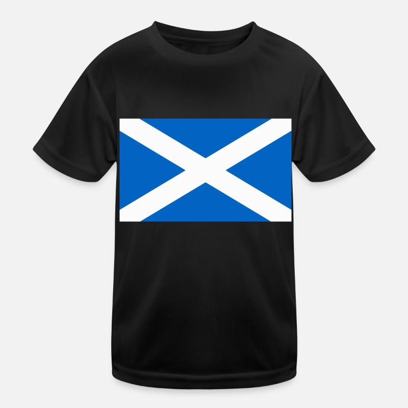 Flagge Schottlands - Kinder Funktions-T-Shirt - Schwarz