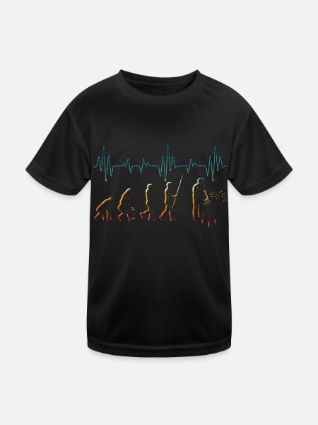 Evolution Imker Shirt - Geschenk Bienenzüchter Imk - Kinder Funktions-T-Shirt - Schwarz - Vorne