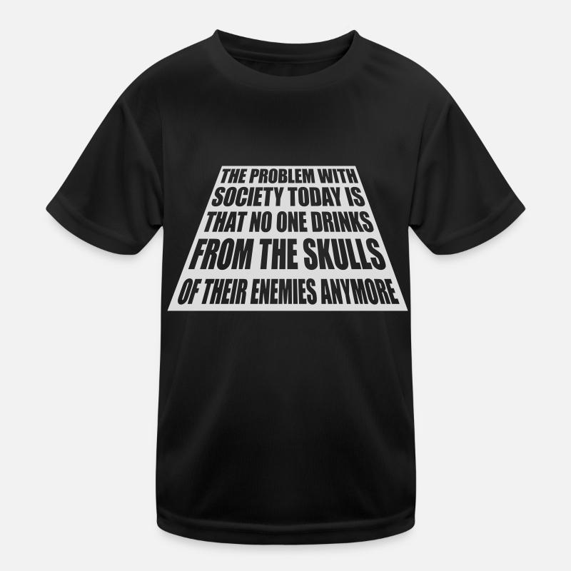 drinks from enemies skulls Kids Functional T-Shirt