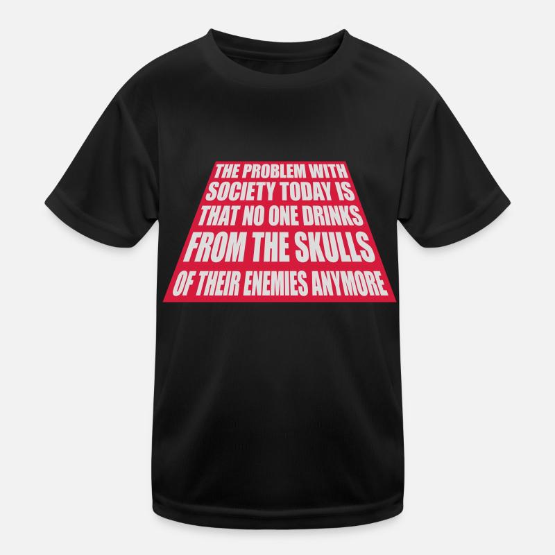 drinks from enemies skulls Kids Functional T-Shirt
