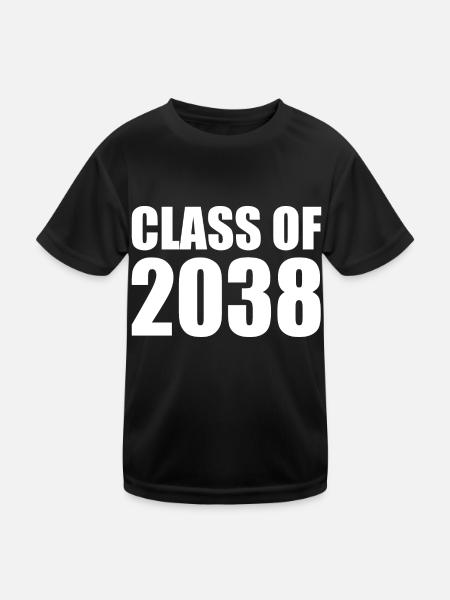 Class of 2038 - Kids Functional T-Shirt - black - Front