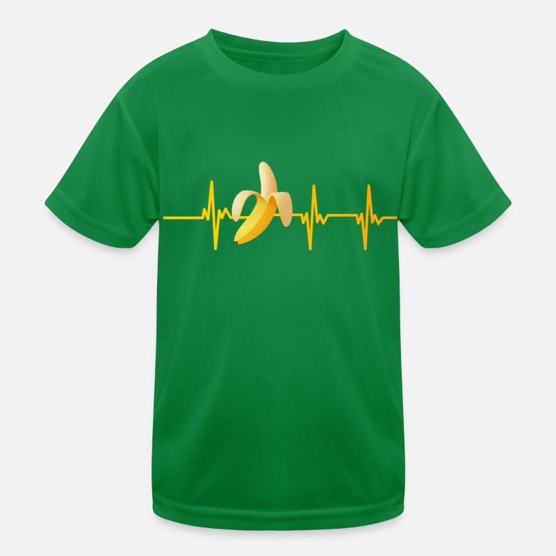 Banana heartbeat Kids Functional T-Shirt