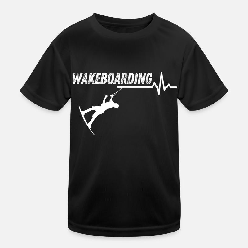Wakeboarding - Kids Functional T-Shirt - black