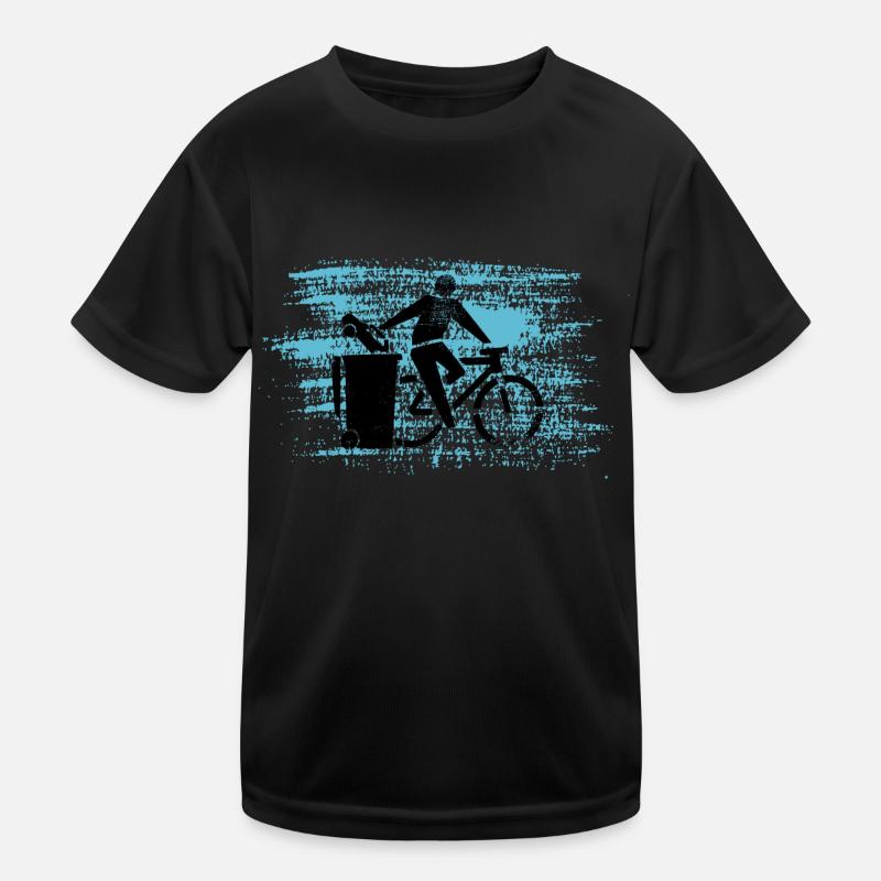 Fahrrad statt Auto Kinder Funktions-T-Shirt