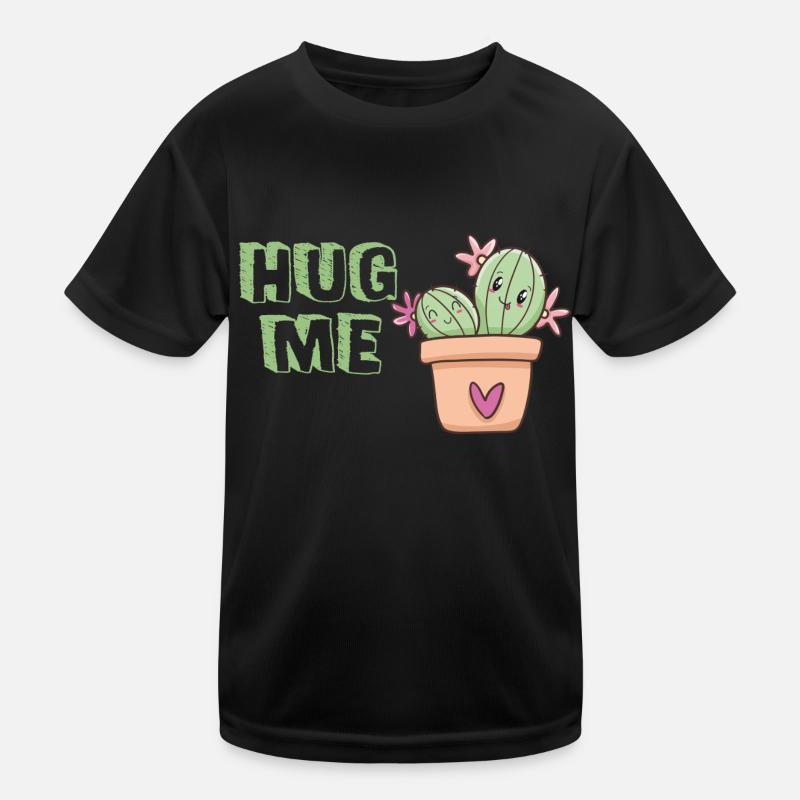 Hug me cactus hug cute Kids Functional T-Shirt