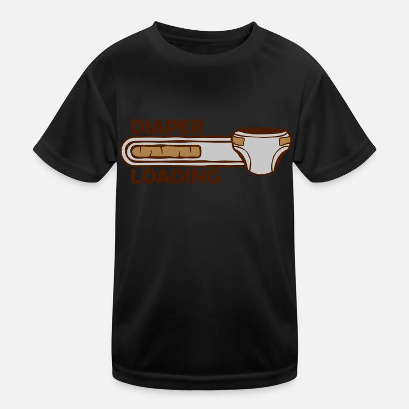 Diaper Loading Windel Kinder Funktions-T-Shirt