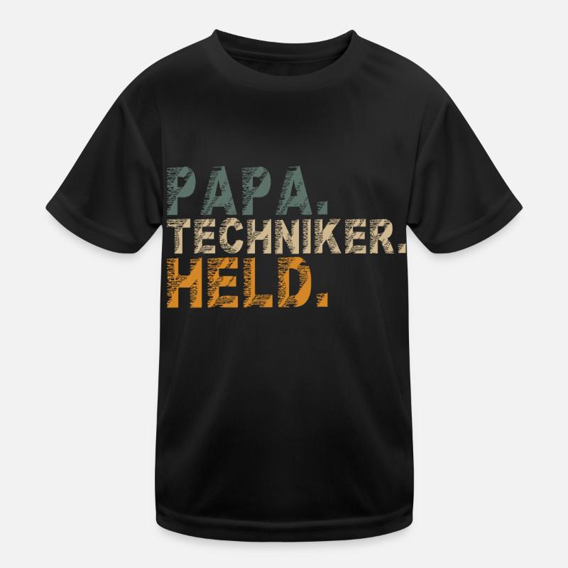 Techniker Abschluss Bestanden Papa Held Sprüche Kinder Funktions-T-Shirt