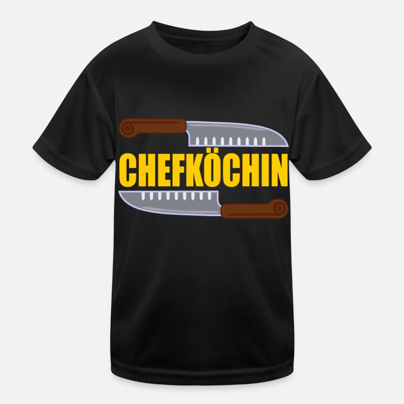Chefköchin Kinder Funktions-T-Shirt