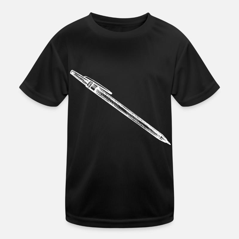 Office Pen Sketch Kids Functional T-Shirt