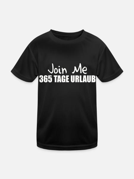 365 DAYS HOLIDAY - Kids Functional T-Shirt - black - Front