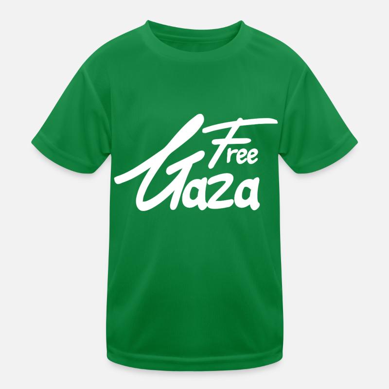 free gaza text Kinder Funktions-T-Shirt