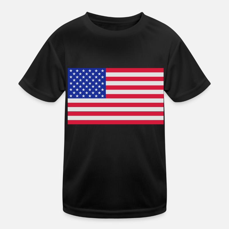 drapeau_etats_unis T-shirt sport Enfant