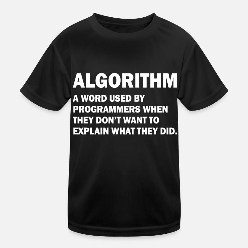 Algorithm Admin Computer Science Nerd Programming Kids Functional T-Shirt