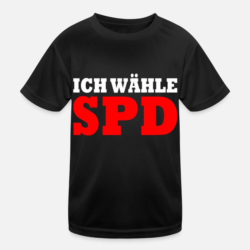 Ich wähle spd Kinder Funktions-T-Shirt