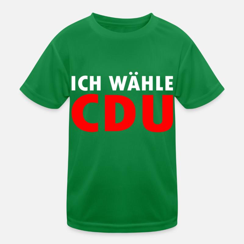 Ich wähle cdu Kinder Funktions-T-Shirt