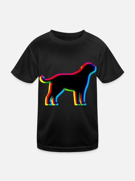 CMYK St. Bernard - Kids Functional T-Shirt - black - Front