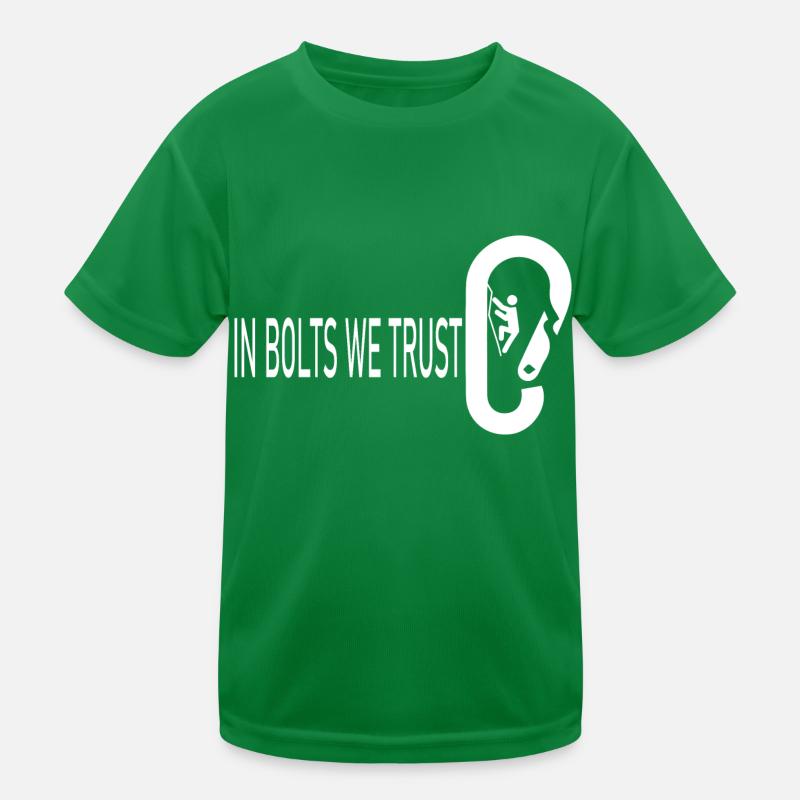 Bouldern Klettern Climbing Kinder Funktions-T-Shirt