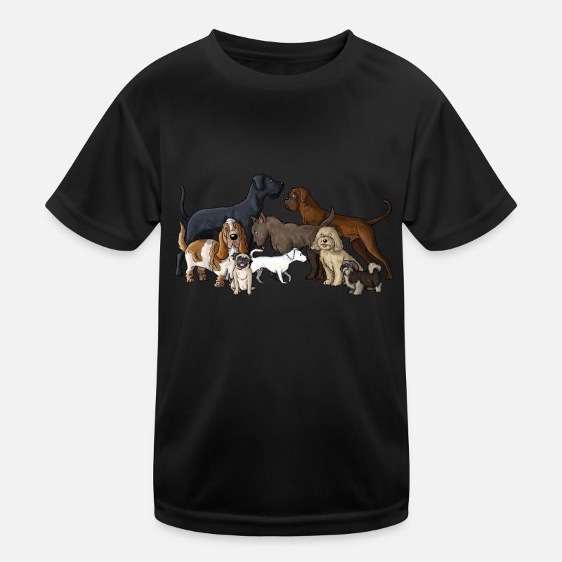 Hunde Kinder Funktions-T-Shirt