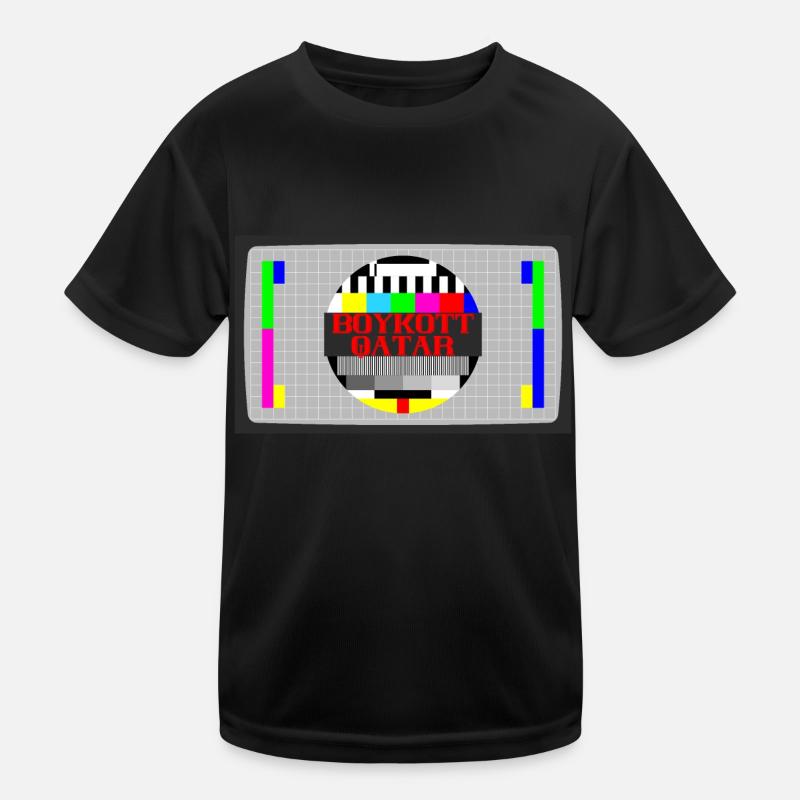 BOYKOTT QATAR KATAR Kinder Funktions-T-Shirt