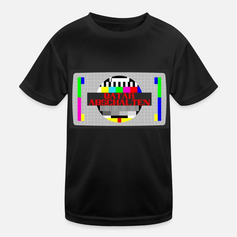 BOYKOTT KATAR QATAR ABSCHALTEN Kinder Funktions-T-Shirt