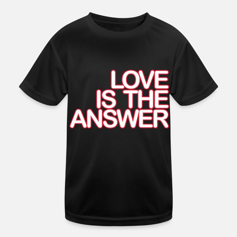 LOVE is the ANSWER 04 white Krot Kids Functional T-Shirt