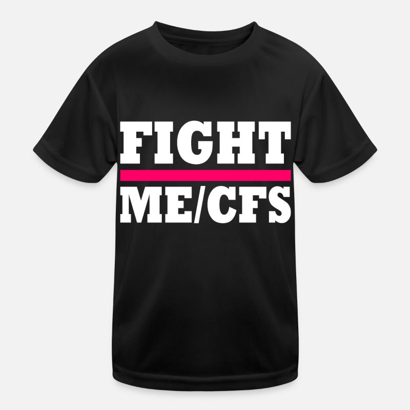 Me/cfs - fight me/cfs - Kinder Funktions-T-Shirt - Schwarz