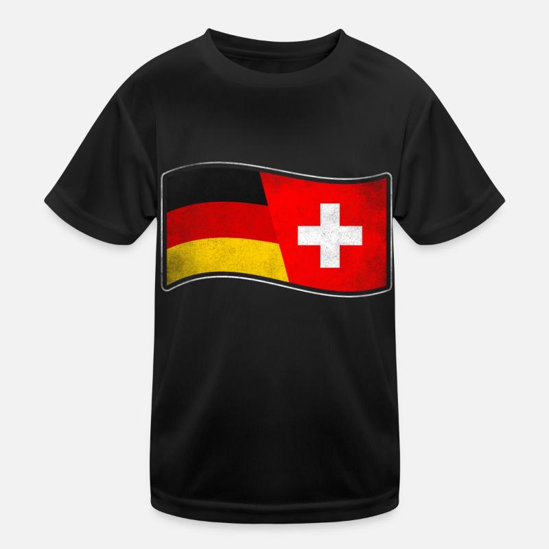 Schweiz Design für stolze Deutsch-Schweizer Kinder Funktions-T-Shirt