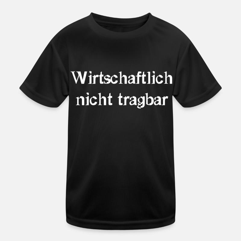 wirtschaftlich nicht tragbar Kinder Funktions-T-Shirt